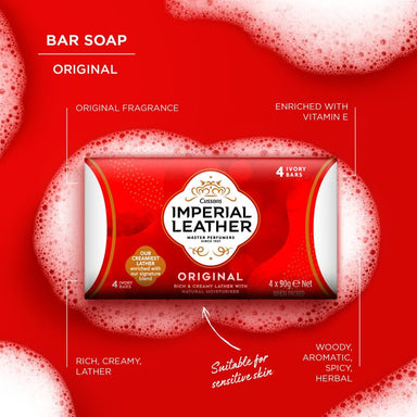 Imperial Leather Soap Original 4 x 90g - Intamarque - Wholesale 5000101513824