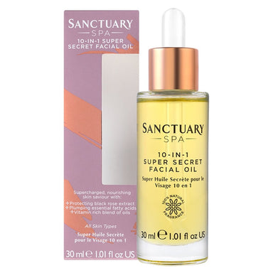 Sanctuary Spa 10 in 1 Super Secret Facial Oil 30ml - Intamarque - Wholesale 5060420335767