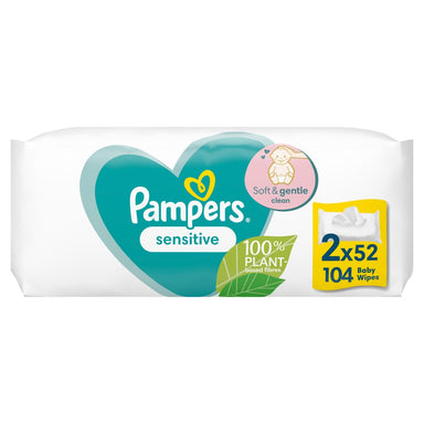 Pampers Baby Wipes Sensitive 2x52 - Intamarque - Wholesale 8001841062334