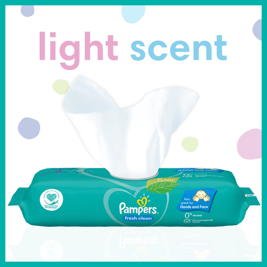 Pampers Baby Wipes Fresh Clean 2x52 - Intamarque - Wholesale 8001841077703