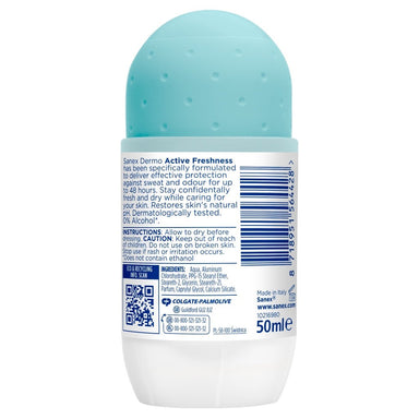 Sanex Deodorant Roll On Active Fresh 50ml - Intamarque - Wholesale 8718951564428