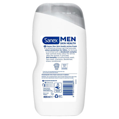 Sanex Shower Gel Men 400ml Active Fresh - Intamarque - Wholesale 8718951592889
