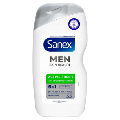 Sanex Shower Gel Men 400ml Active Fresh - Intamarque - Wholesale 8718951592889