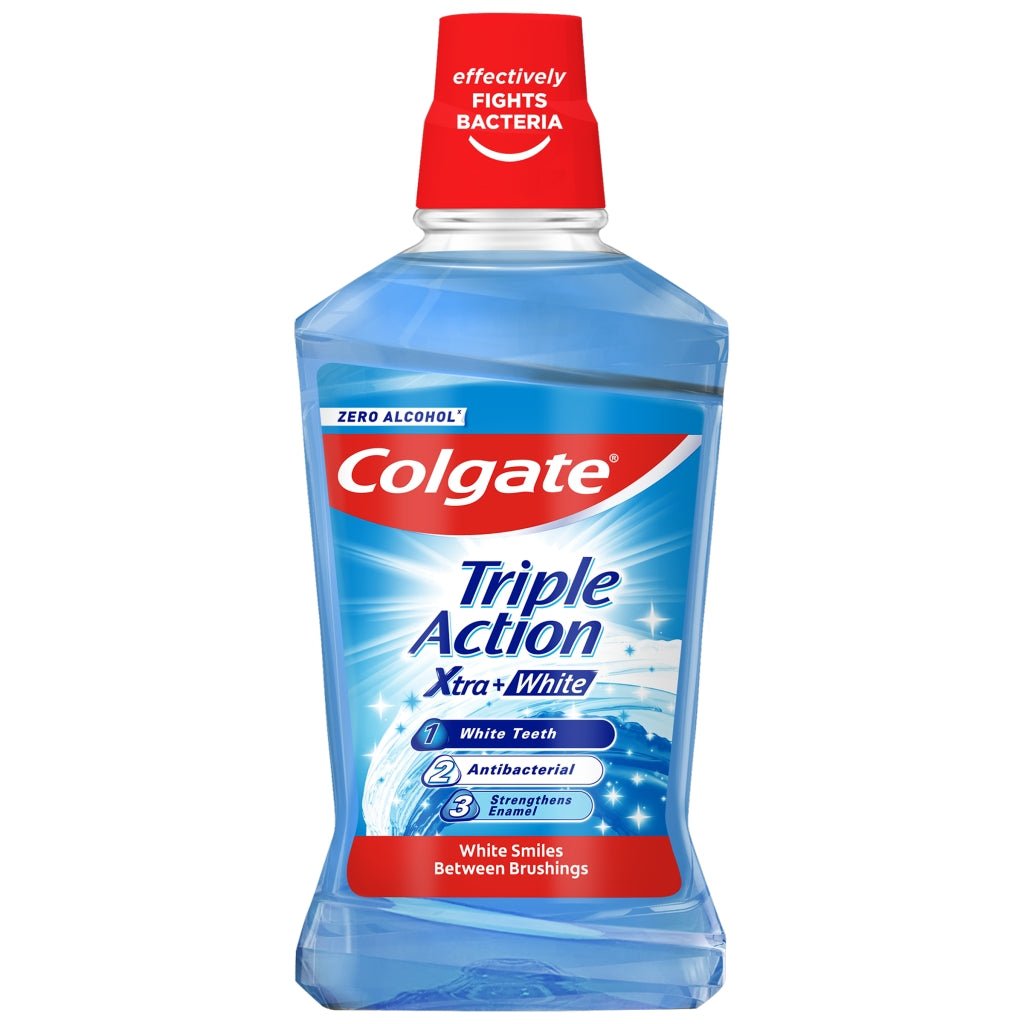Colgate Mouth Rinse 500ml Triple Action Xtra White - Intamarque - Wholesale 8718951596771