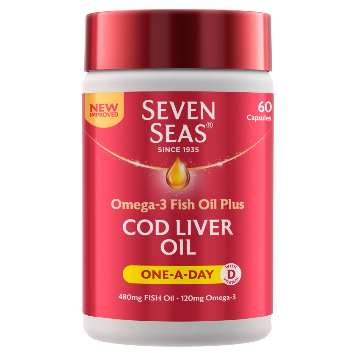 Seven Seas Cod Liver Oil 1 A Day Capsule 60S - Intamarque - Wholesale 0045879002304