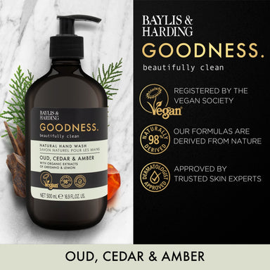 Baylis & Harding Goodness Oud & Cedar Hand Wash - Intamarque - Wholesale 17854100176