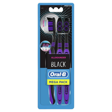 Oral B Toothbrush AA Clean Black 40 Medium 3pk - Intamarque 3014260101657
