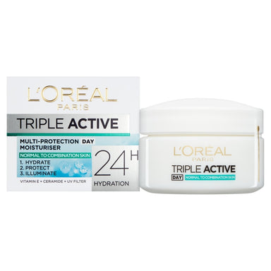 L'Oreal Dermo Expertise Triple Active Day Pot Normal to Combination - Intamarque - Wholesale 3600521719596