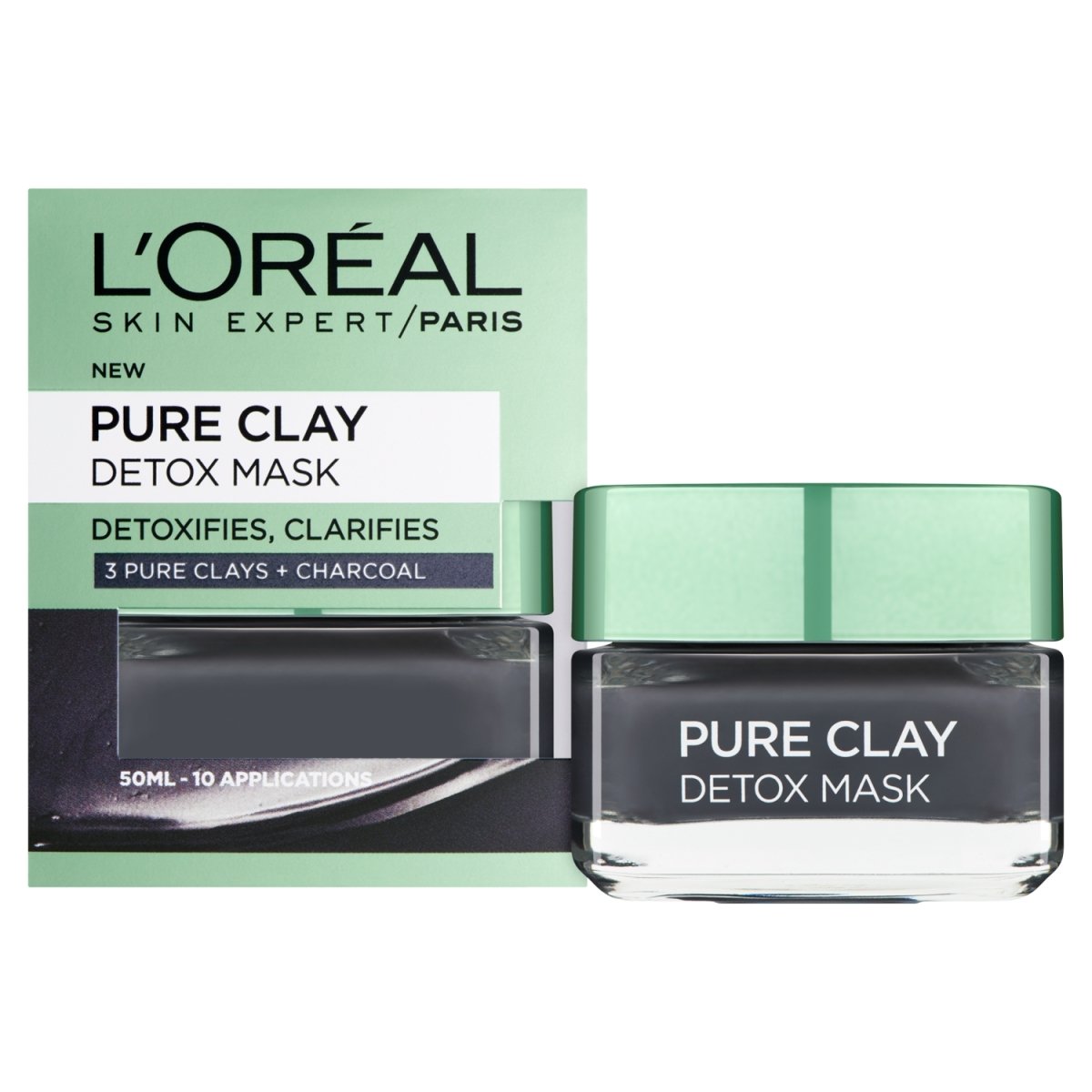 L'Oreal Pure Clay Detox Mask Black - Intamarque - Wholesale 3600523305957