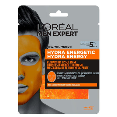 L'Oreal Men Expert Tissue Mask Hydra Energetic - Intamarque 3600523704378