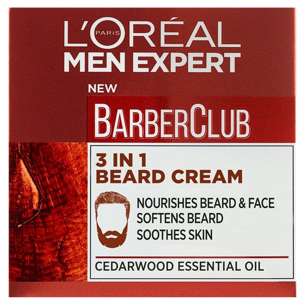 L'Oreal Men Expert Barberclub 3In1 Beard Cream 50Ml - Intamarque 3600523816255