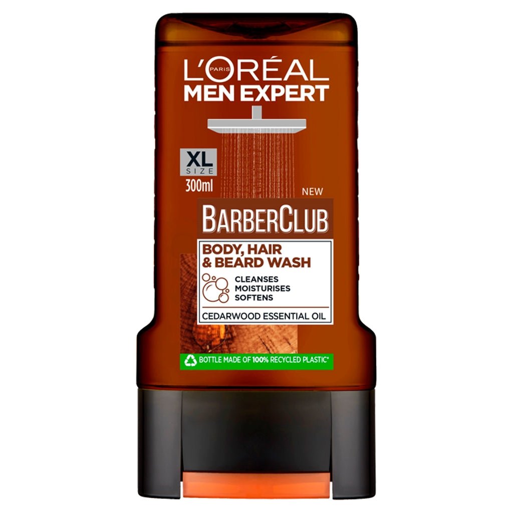 L'Oreal Men Expert Shower Gel 300Ml Barberclub (Body, Hair & Beard Wash) - Intamarque 3600523900862