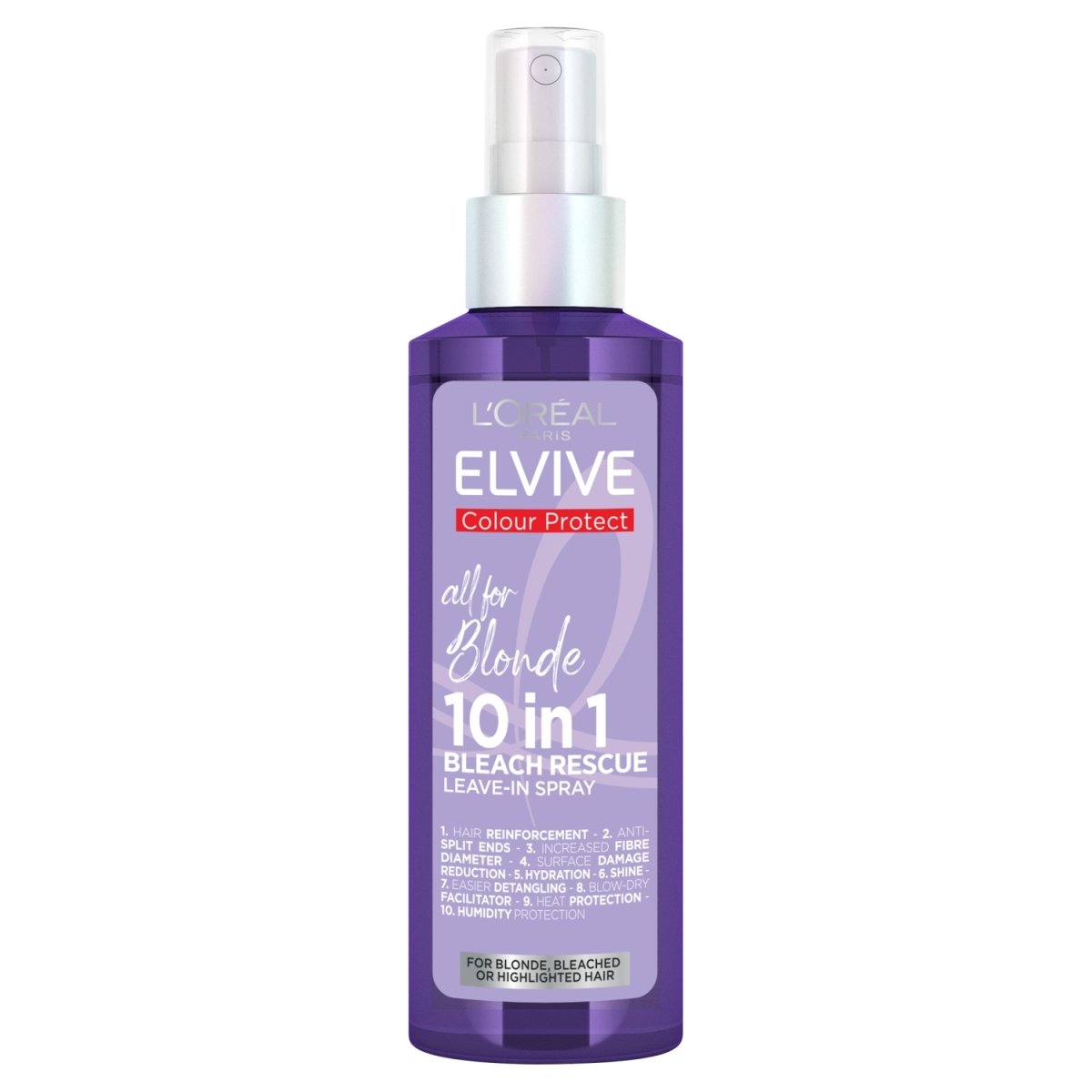 L'Oreal Elvive 150ml 10-in-1 Spray Colour Protect Purple - Intamarque - Wholesale 3600524030469