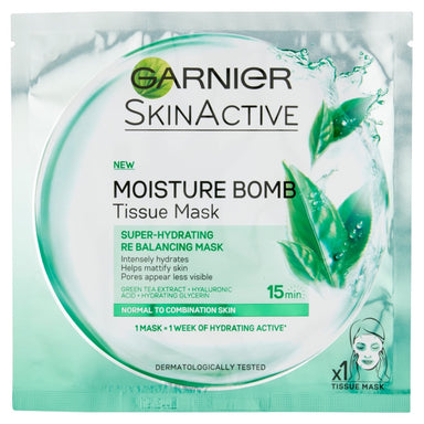 Garnier Moisture Bomb Tissue Mask (Normal To Combination Skin - Green Tea) - Intamarque - Wholesale 3600541944671