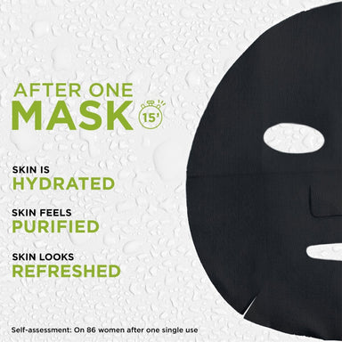 Garnier Pure Charcoal Black Tissue Mask 28g - Intamarque 3600542097147