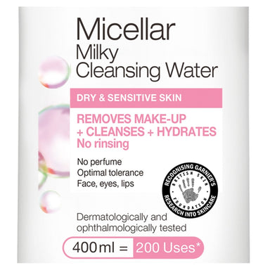 Garnier Micellar Milky Water Dry Sensitive - Intamarque - Wholesale 3600542137294