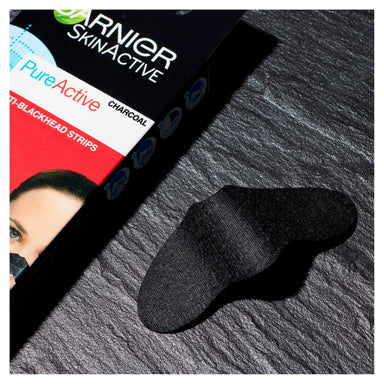 Garnier Pure Active Charcoal Anti-Blackhead Nose Strips x4 - Intamarque 3600542154666