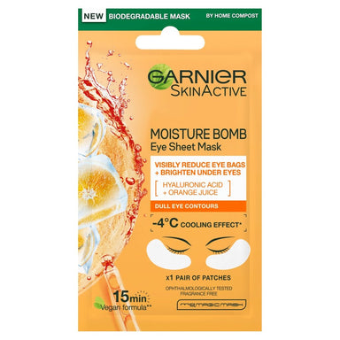 Garnier Moisture Bomb Eye Tissue Mask (Orange Juice & Hyaluronic Acid) - Intamarque - Wholesale 3600542154789