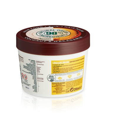 Garnier Ultimate Blends Hair Food Coconut & Macademia 3in1 Mask 390ml - Intamarque - Wholesale 3600542231589