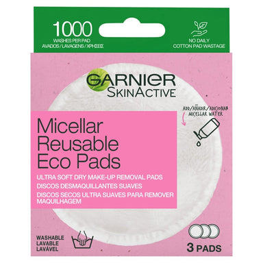 Garnier Micellar Reusable Eco Pads x 3 - Intamarque 3600542380607