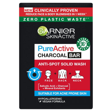 Garnier Pure Active Charcoal Face Bar 50g - Intamarque - Wholesale 3600542405782