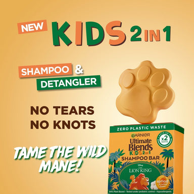 Garnier Ultimate Blends Kids Apricot Shampoo Bar 60g - Intamarque 3600542430197
