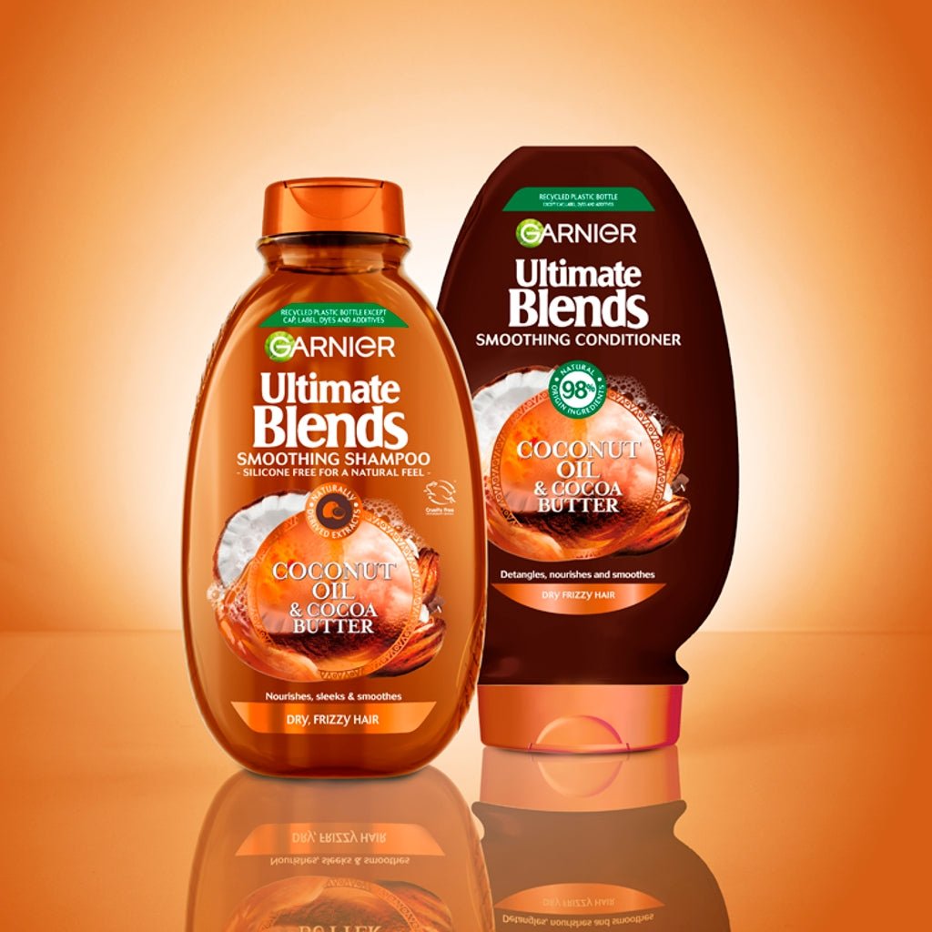 Garnier Ultimate Blends The Sleek Restorer ( Coconut Oil & Cocoa Butter) Shampoo 400ml - Intamarque 3600542468343