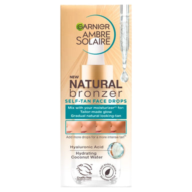 Garnier Ambre Solaire Natural Bronzer Self-Tan Face Drops 30ml *NEW* - Intamarque 3600542512855