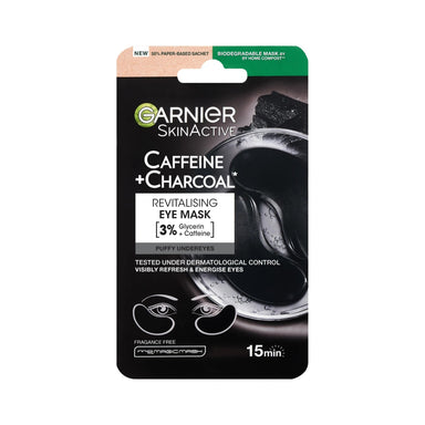 Garnier Moisture Bomb Tissue Mask (Caffeine Charcoal Eye) New! - Intamarque - Wholesale 3600542569019