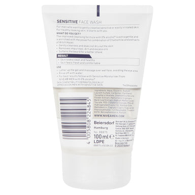 Nivea For Men Sensitive Face Wash - Intamarque - Wholesale 4005808224845