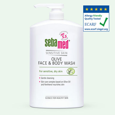 Sebamed Olive Liquid Face & Body Wash 1L - Intamarque - Wholesale 4103040043702