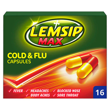 Lemsip Max Cold & Flu Capsules (med) - Intamarque - Wholesale 5000158064089