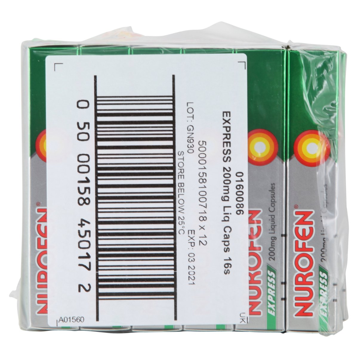 Nurofen Express Liquid Capsules 200mg (med) - Intamarque - Wholesale 5000158100718