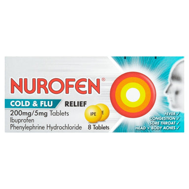 Nurofen Cold & Flu Relief Tabs 6x8s (med) - Intamarque 5000158104303