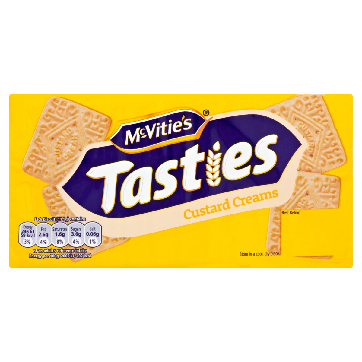 Mcvities Tasties Custard Creams 300g - Intamarque - Wholesale 5000168188591
