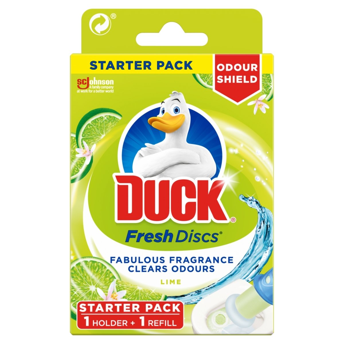 Toilet Duck Disc Holder Lime Zest, 5000204548211