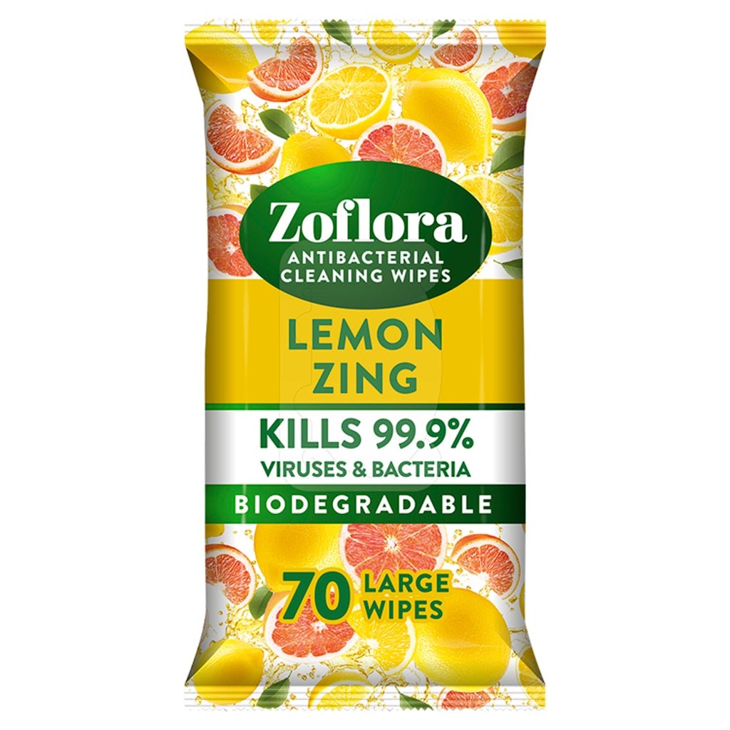 Zoflora Lemon Zing Wipes 70s - Intamarque 5011309087314