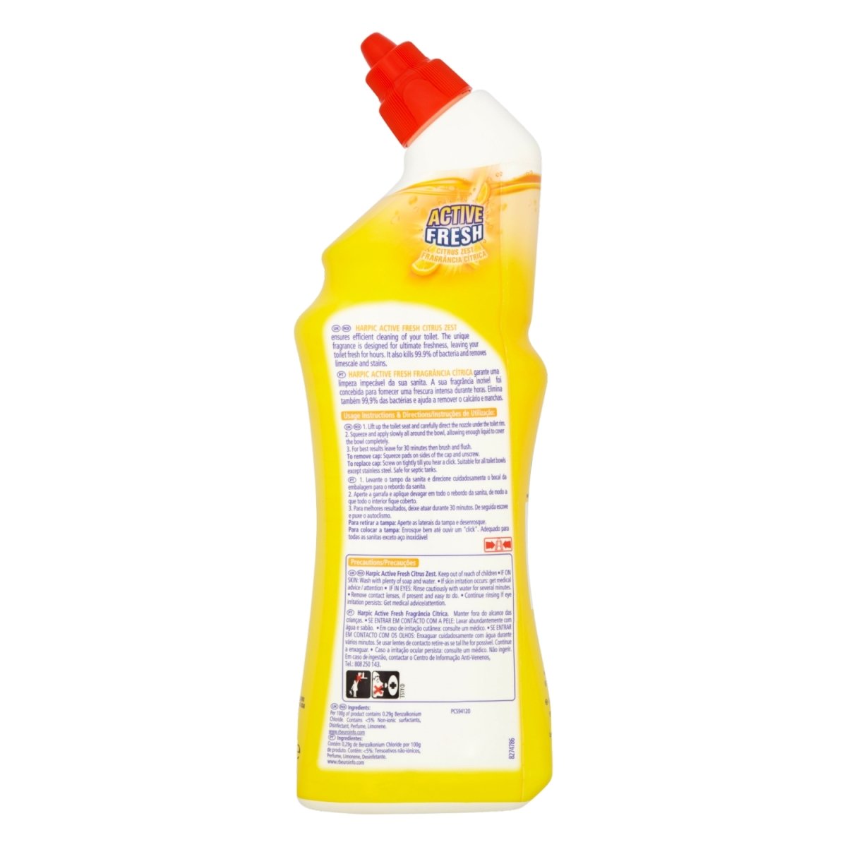 Harpic Active Cleaning Gel Citrus - Intamarque 5011417545676