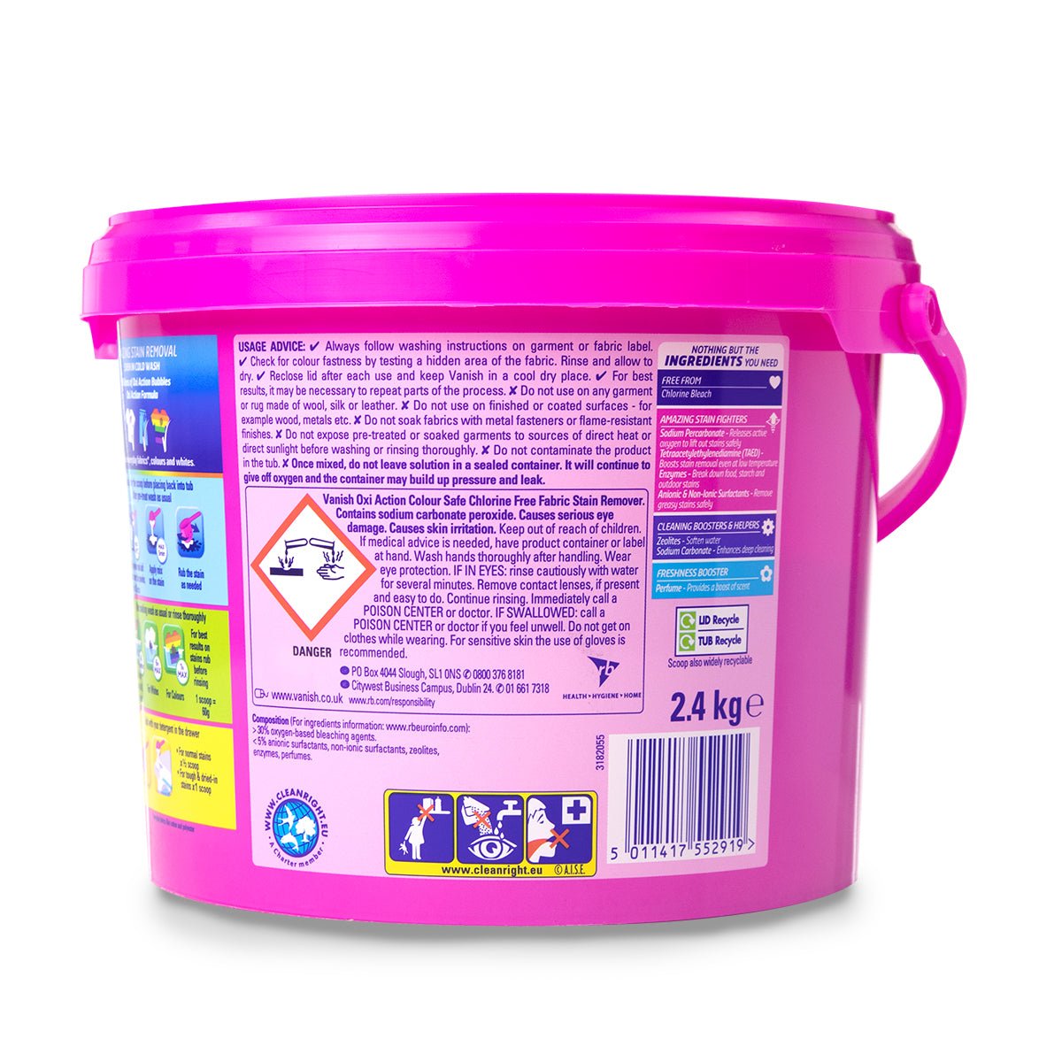 Vanish Oxi Action Bucket 2.4kg - Intamarque 5011417552919
