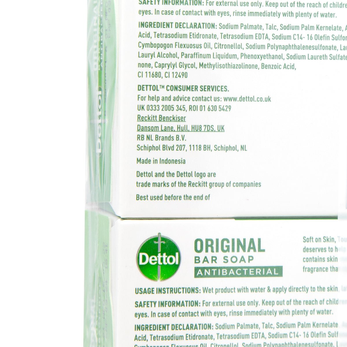 Dettol Anti-Bacterial Bar Soap Twin Pack - Intamarque 5011417554876
