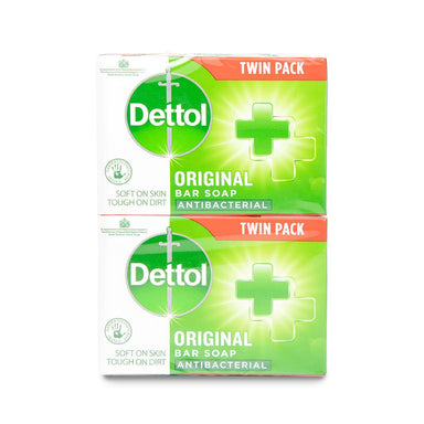 Dettol Anti-Bacterial Bar Soap Twin Pack - Intamarque 5011417554876