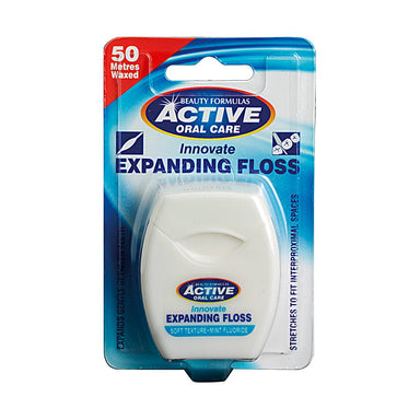 Active Advance Mint Waxed and Fluoride Dental Floss 50m - Intamarque 5012251002042