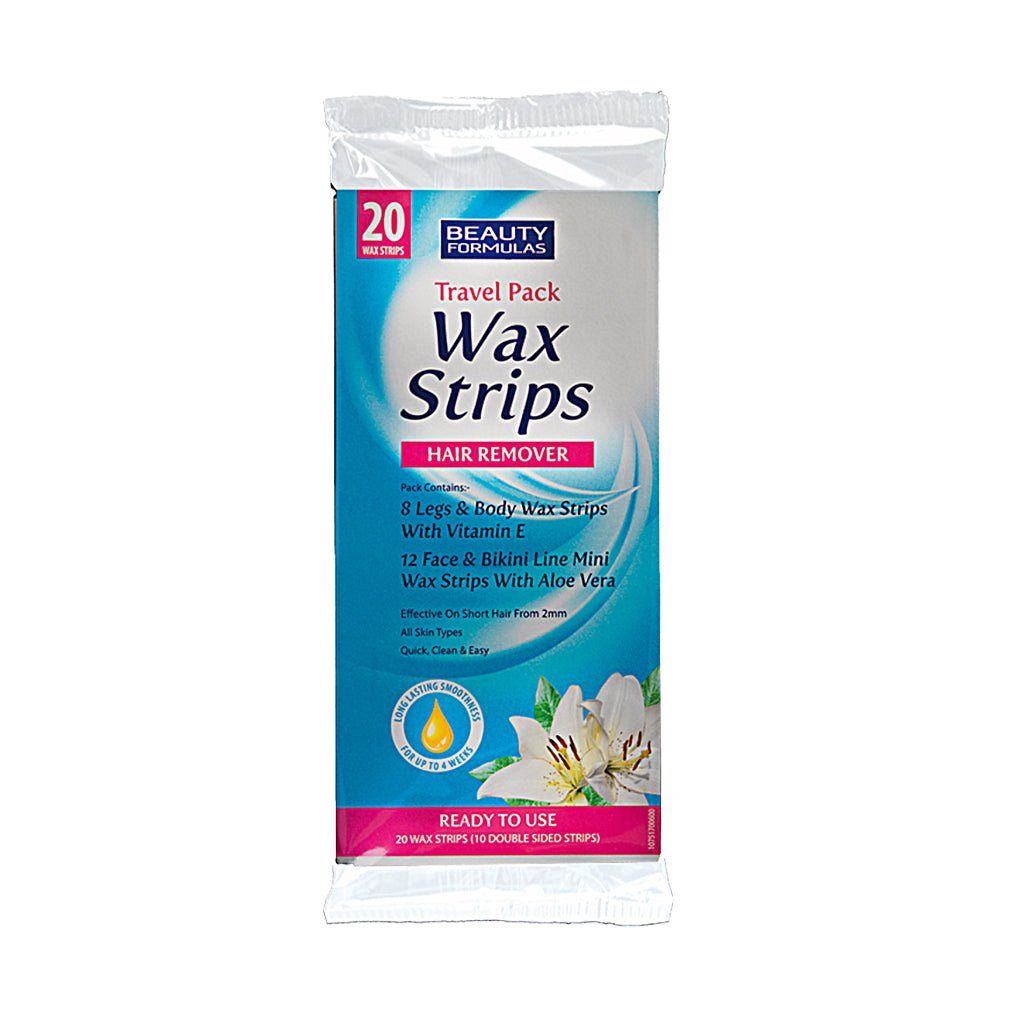 Beauty Formulas Wax Strips Travel Pack - Intamarque 5012251009355