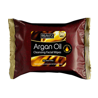 Beauty Formulas Argan Oil Facial Wipes - Intamarque 5012251012294