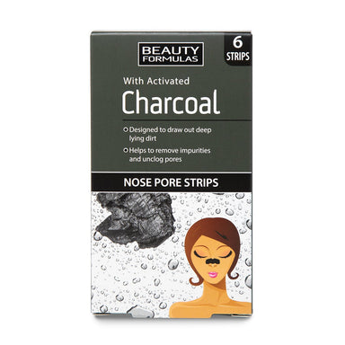 Beauty Formulas 6 Strips Charcoal Nose - Intamarque 5012251012645