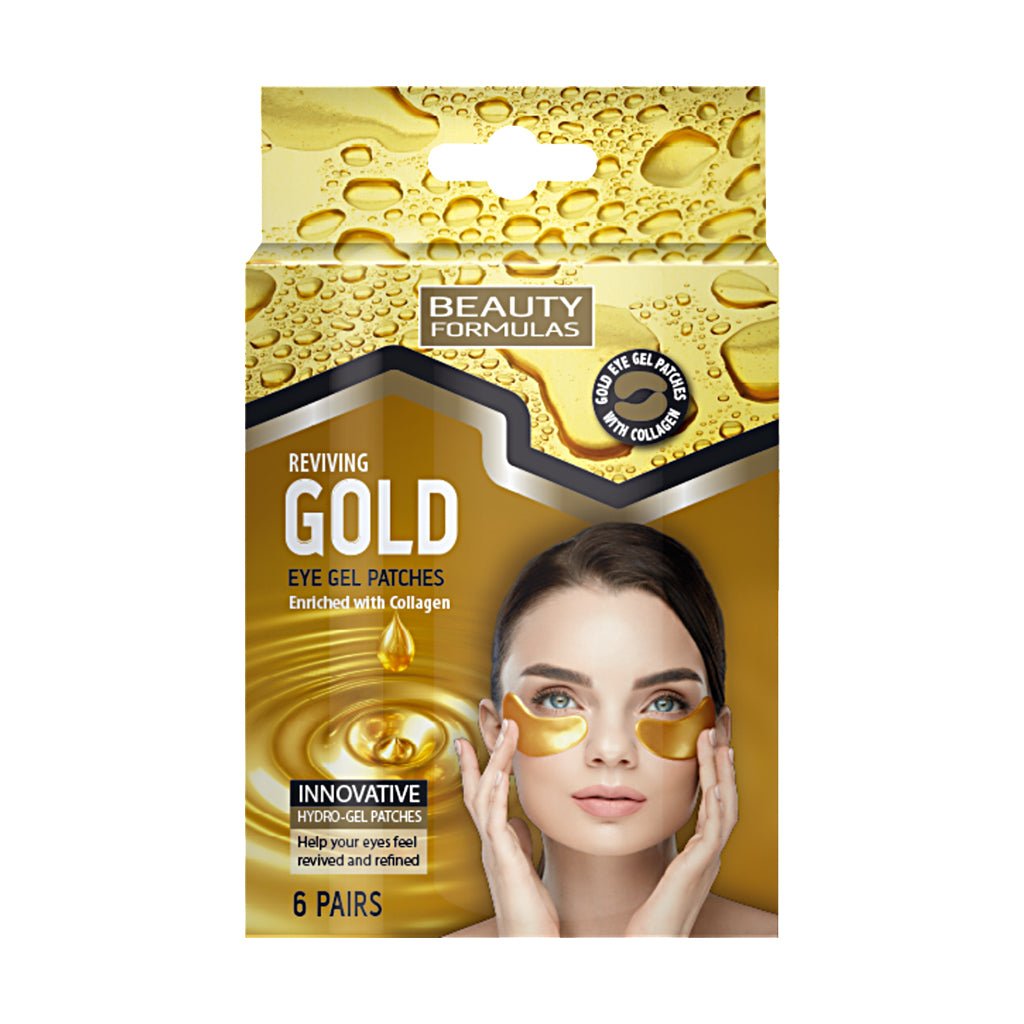 Beauty Formulas Gold Hydro-Gel Under Eye Patches 6's - Intamarque 5012251012850