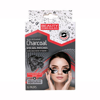 Beauty Formulas Charcoal Hydro-Gel Under Eye Patches 6's - Intamarque 5012251012867