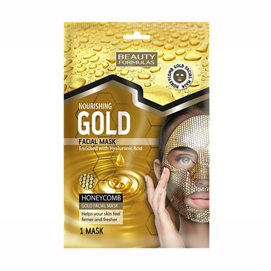 Beauty Formulas Gold Honeycomb Nourishing Facial Mask 1Pk - Intamarque 5012251012904
