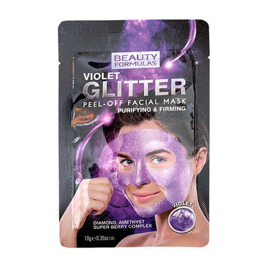 Beauty Formulas Violet Glitter Peel Off Mask 10g - Intamarque 5012251012980