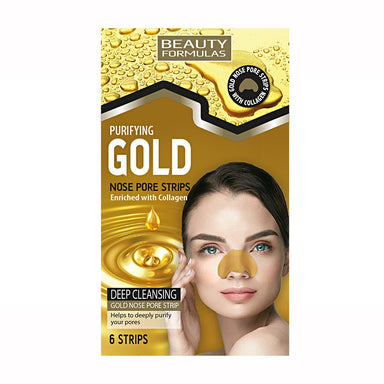 Beauty Formulas Gold Nose Pore Strips 6's - Intamarque 5012251013000